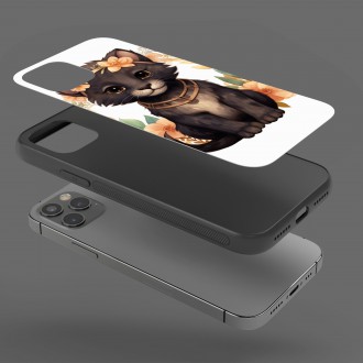 Kryt na mobil Mládě pantera v květinách