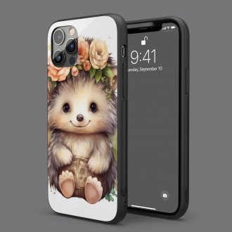 Kryt na mobil Mládě ježka v květinách