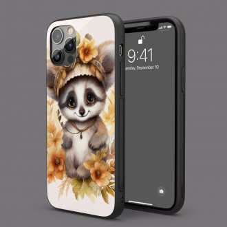 Kryt na mobil Mládě lemura v květinách