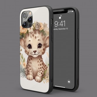 Kryt na mobil Mládě geparda  v květinách