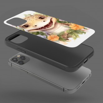 Kryt na mobil Mládě krokodýla v květinách