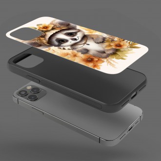 Kryt na mobil Mládě lemura v květinách