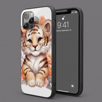 Kryt na mobil Mládě tygra v květinách