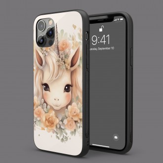 Kryt na mobil Mládě jednorožce v květinách