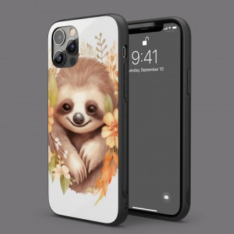 Kryt na mobil Mládě lenochoda v květinách