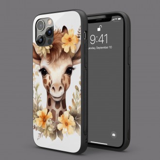 Kryt na mobil Mládě žirafy v květinách