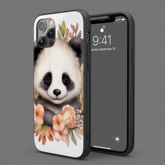 Kryt na mobil Mládě pandy v květinách
