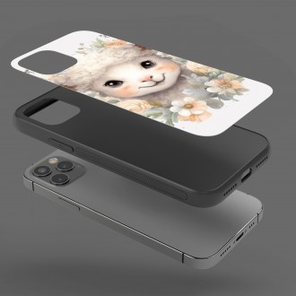 Kryt na mobil Mládě ovečky v květinách