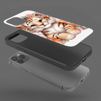 Kryt na mobil Mládě tygra v květinách