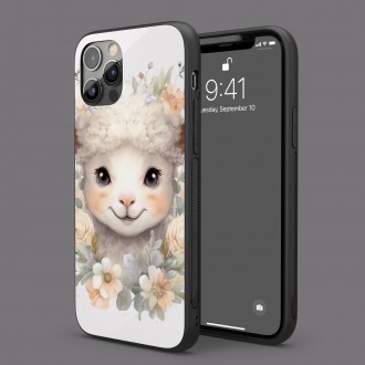 Kryt na mobil Mládě ovečky v květinách