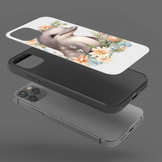 Kryt na mobil Mládě delfína v květinách