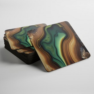 Podtácky Epoxid a dřevo 4