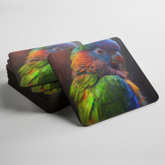 Podtácky Barevný papoušek 2