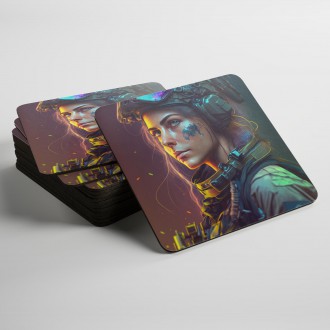 Podtácky Žena voják