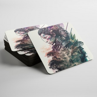 Podtácky Japonská chrámová strážkyně