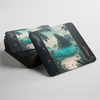 Podtácky Tropický ráj 4