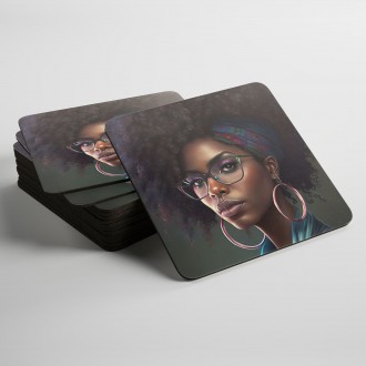 Podtácky Módní portrét - brýle