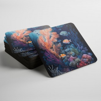 Podtácky Podmořská scenérie Korálový útes