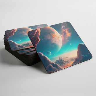 Podtácky Fantastická vesmírná krajina 4