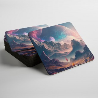 Podtácky Fantastická vesmírná krajina