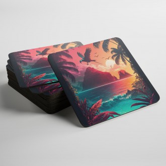 Podtácky Tropický ráj