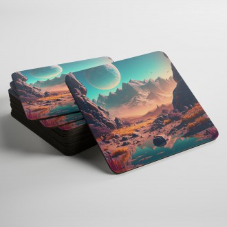 Podtácky Fantastická vesmírná krajina 5