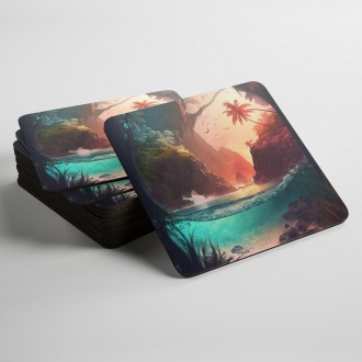 Podtácky Tropický ráj 3