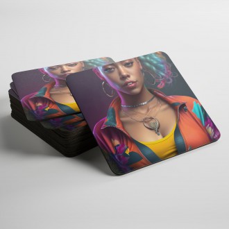 Podtácky Hip hopová dívka