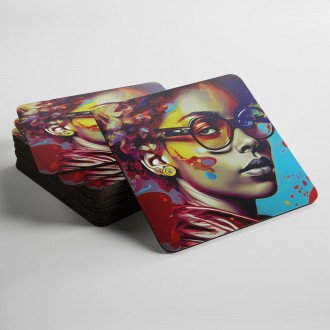 Podtácky Moderní umění - Brýle