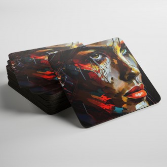 Podtácky Olejomalba - Žena