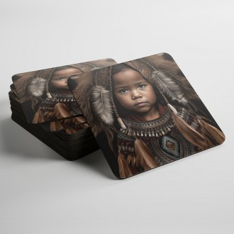 Podtácky Indiánská dívka