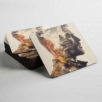 Podtácky Myšlenkami v lese 1