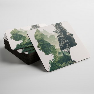 Podtácky Duší v lese