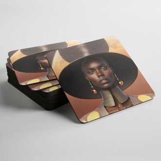 Podtácky Modelka v klobouku 3