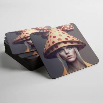 Podtácky Móda - houba muchomůrka 1