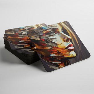 Podtácky Olejomalba - Abstraktní tvář