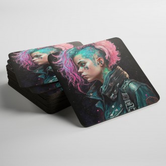 Podtácky Punkrock dívka