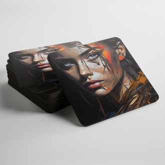 Podtácky Olejomalba - Dívka