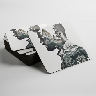 Podtácky Myšlenkami v lese