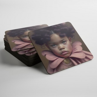 Podtácky Malá holčička v šatech