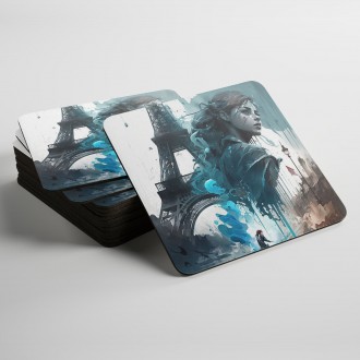 Podtácky Vzpomínka na Paříž