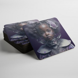 Podtácky Fantasy vesmírná mladá dívka