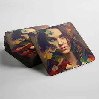 Podtácky Tvář ženy v mozaice