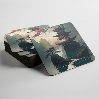 Podtácky Chrám na jezeře