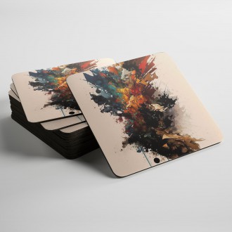 Podtácky Moderní umění - barevná abstrakce 1