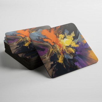 Podtácky Moderní umění - směs barev