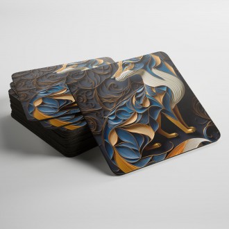 Podtácky Papírová liška