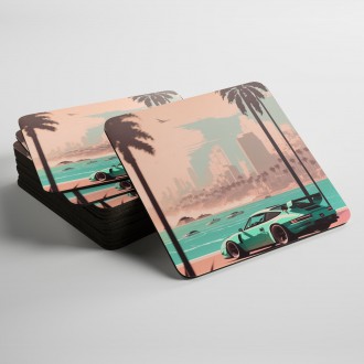 Podtácky Léto porsche