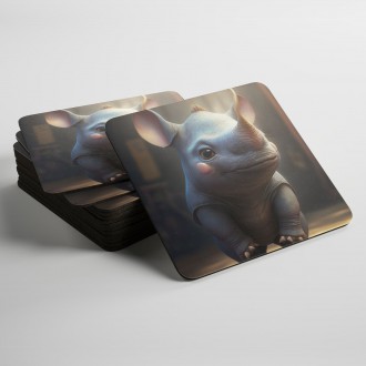 Podtácky Roztomilý nosorožec