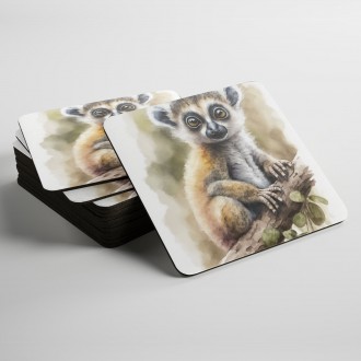 Podtácky Akvarelový lemur